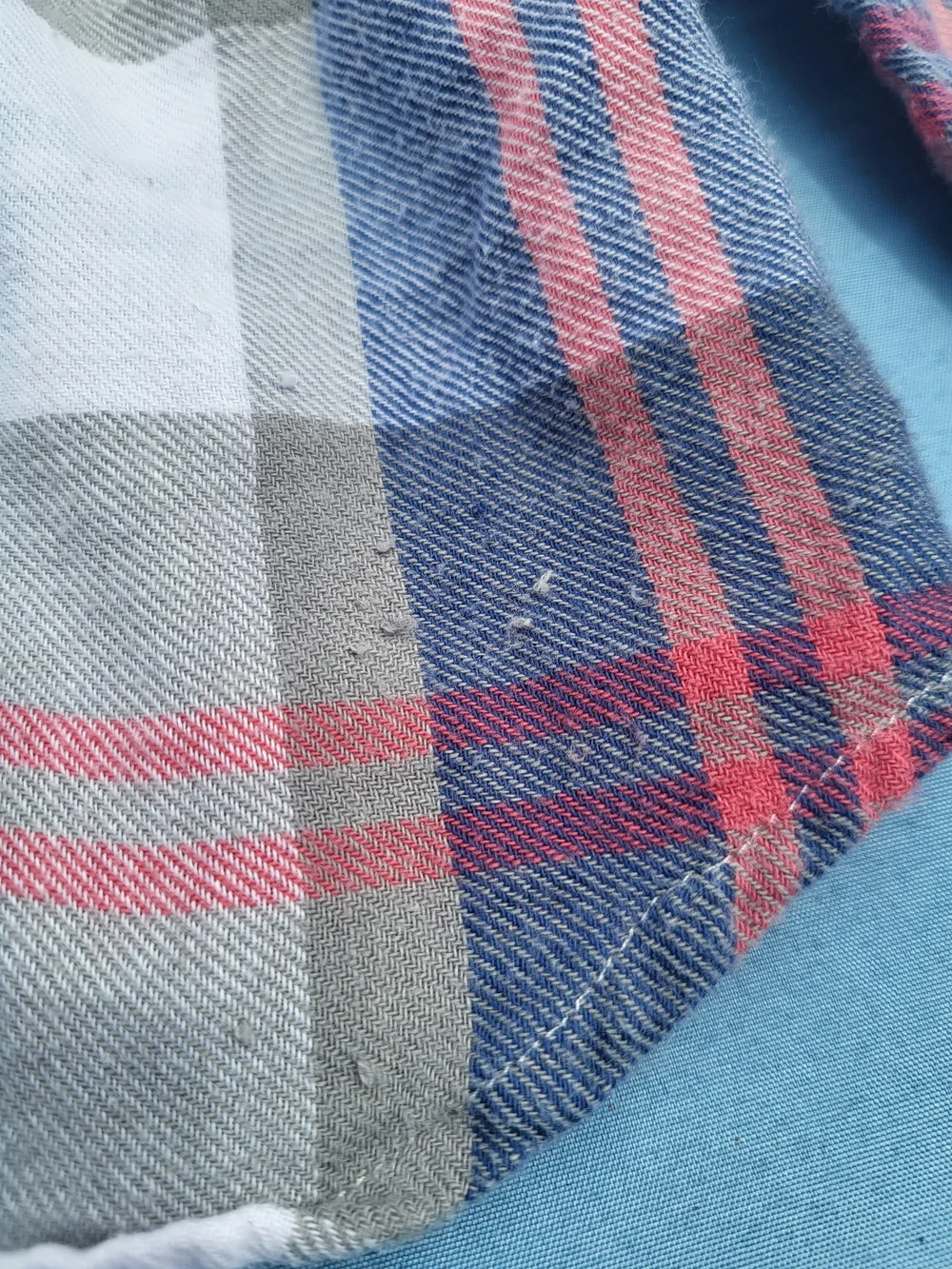 Polo by Ralph Lauren Plaid Button-Front Kids Shirt - Blue, Gray & Red